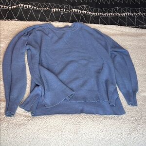 Staccato Dusty Blue Crewneck Knit Sweater